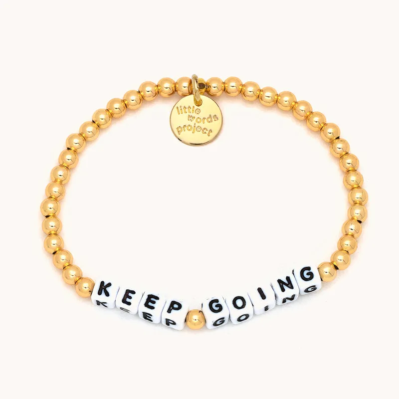 Solid Gold Filled Keep Going Bracelet - S/M