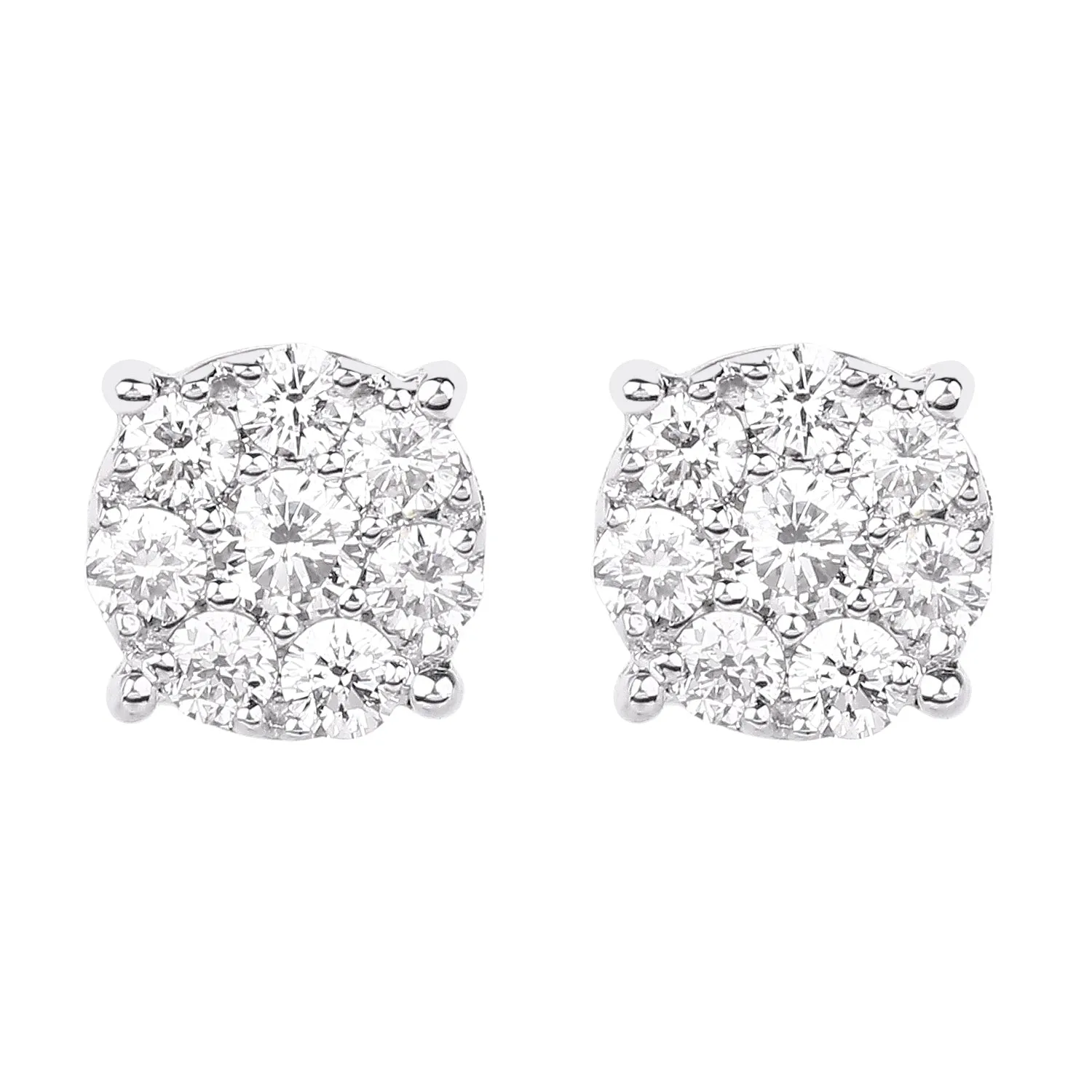 Solitaire Illusion Earrings For Women : IJKER1208