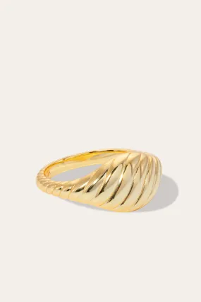 Speira gold vermeil signet ring