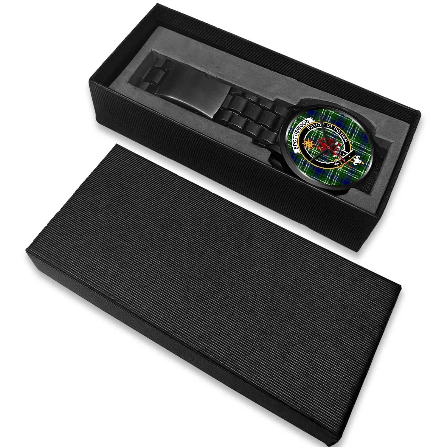 Spottiswood Clan Badge Tartan Black Watch