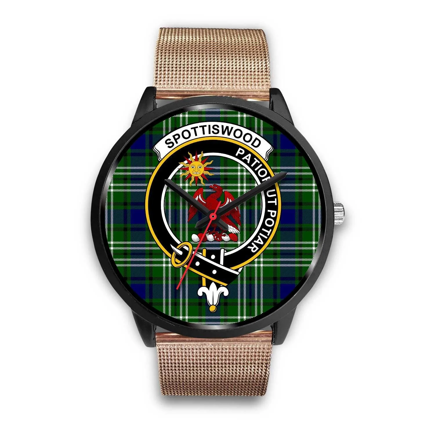 Spottiswood Clan Badge Tartan Black Watch