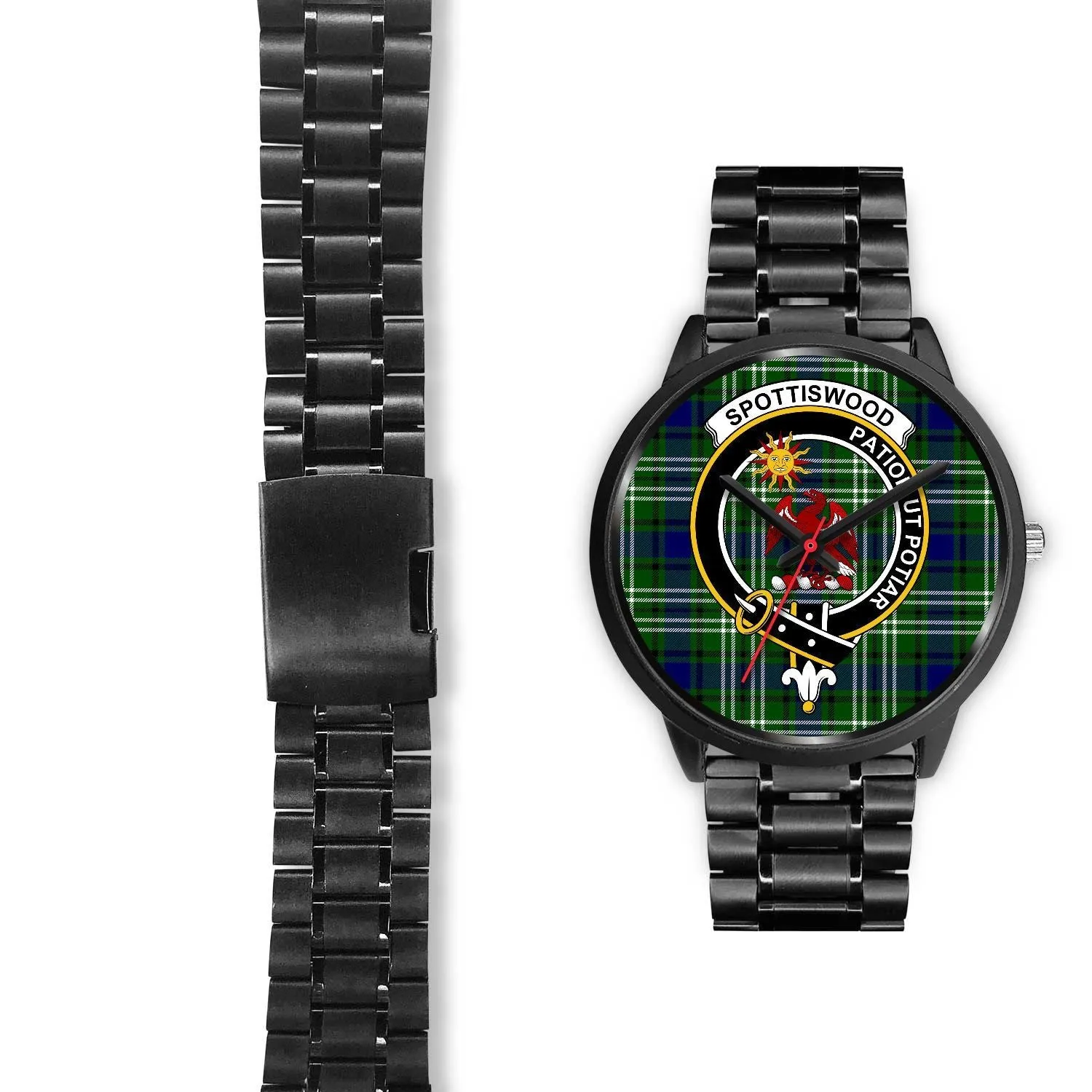 Spottiswood Clan Badge Tartan Black Watch