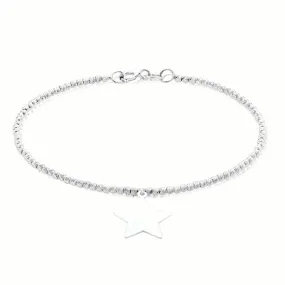 Sterling Silver 19cm Star Bracelet