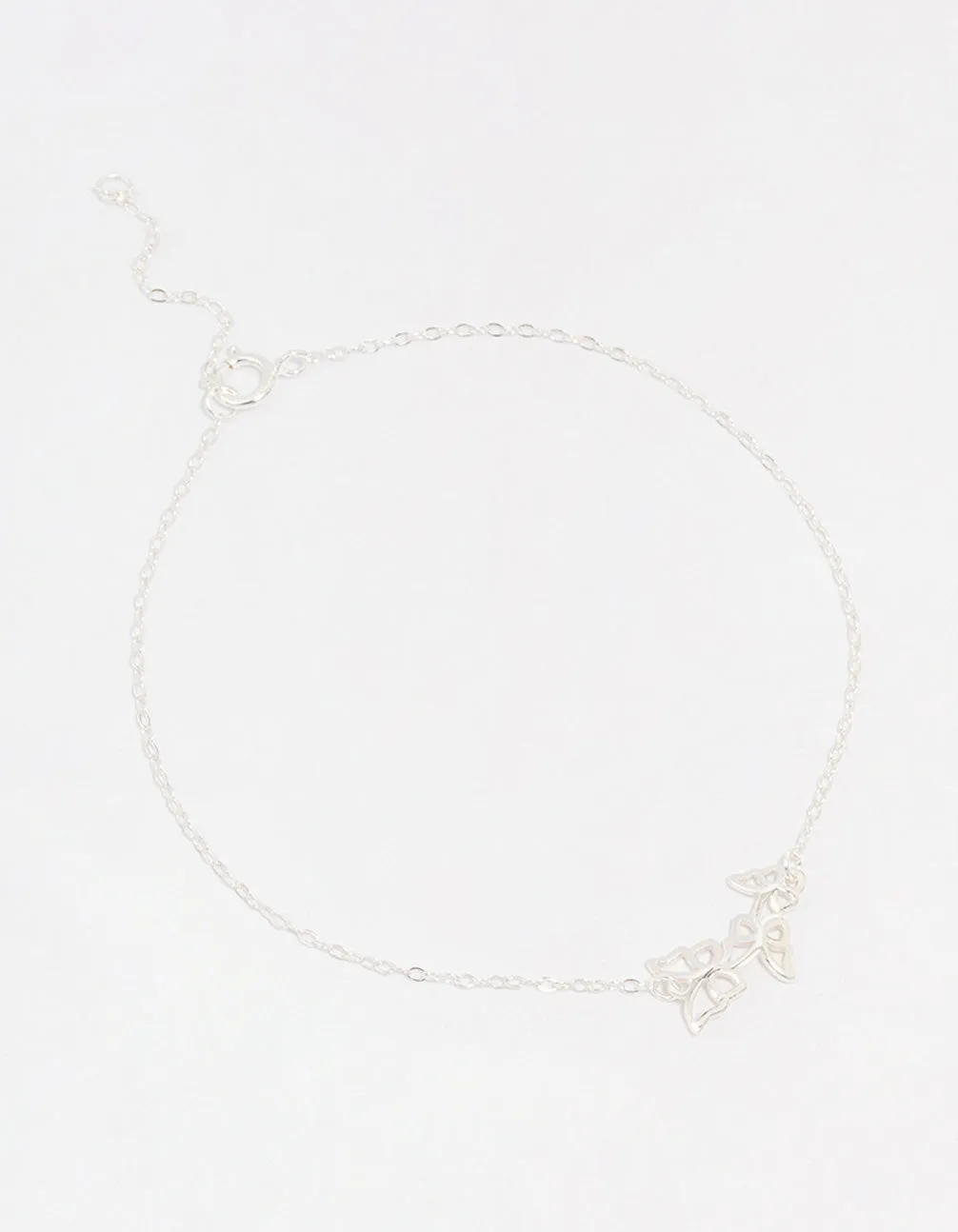 Sterling Silver Butterfly Chain Bracelet