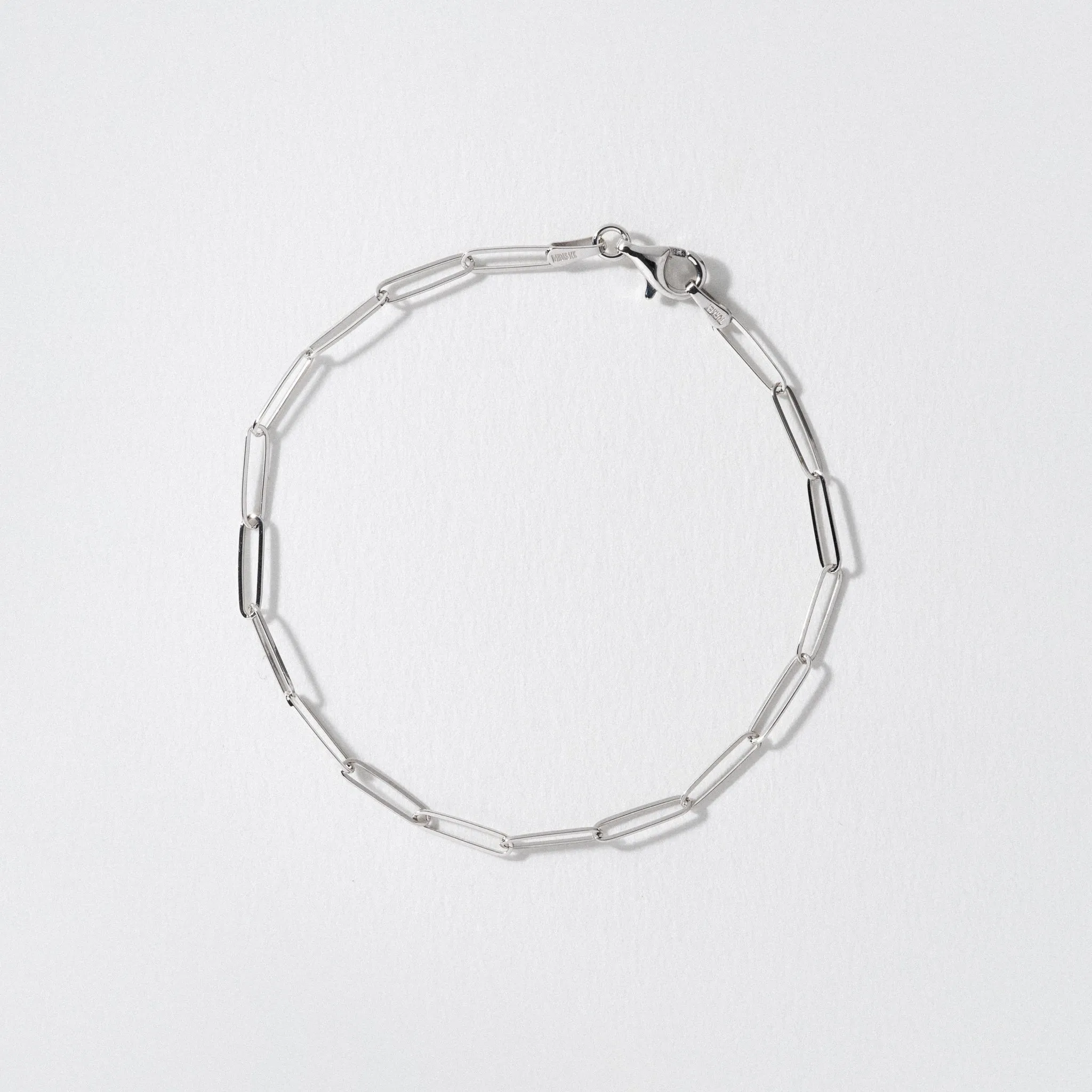 Sterling Silver Chain Link Bracelet - Polished 2.6mm