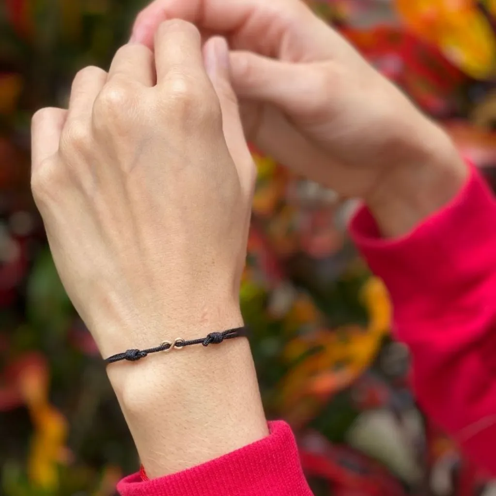 Sterling Silver Infinity Red Bracelet