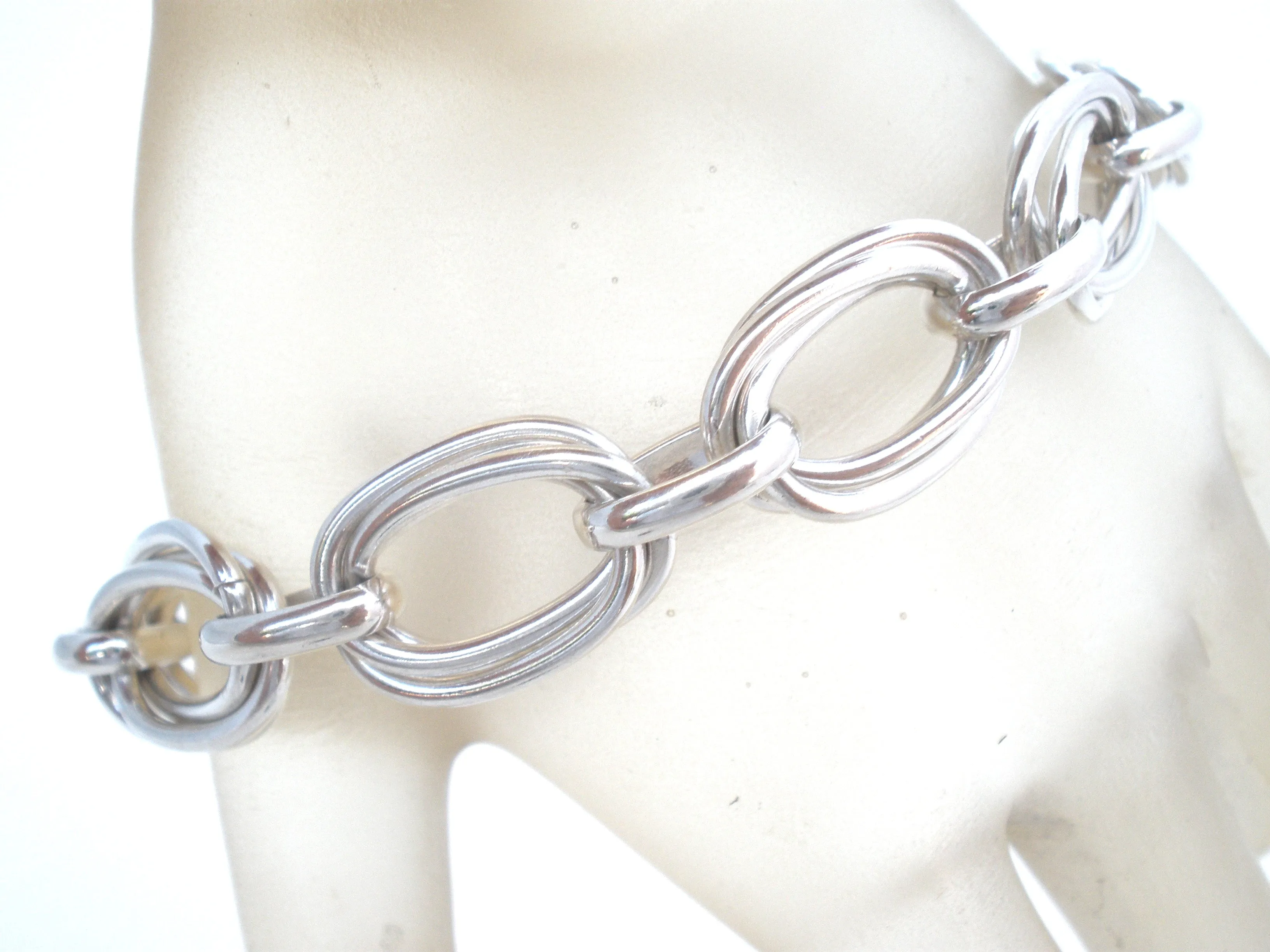 Sterling Silver Triple Link Bracelet ATI Mexico