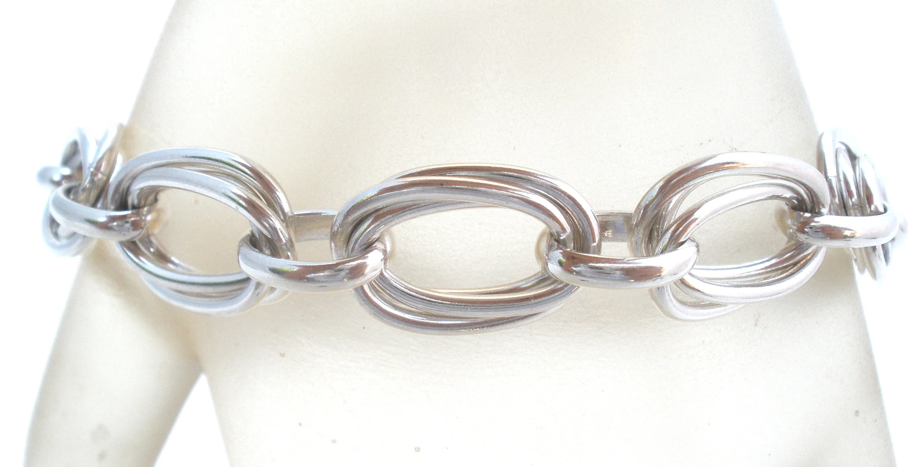 Sterling Silver Triple Link Bracelet ATI Mexico