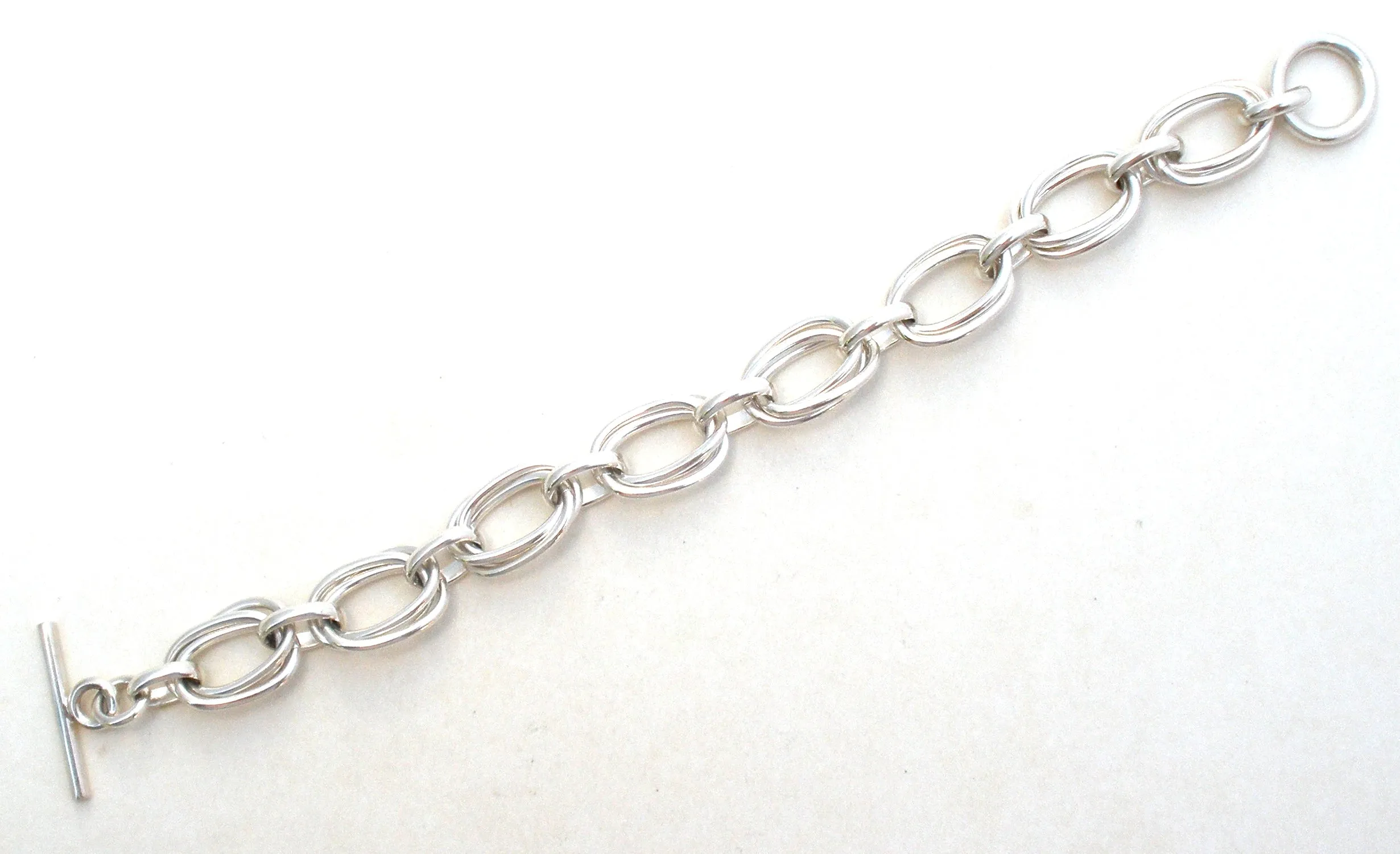 Sterling Silver Triple Link Bracelet ATI Mexico