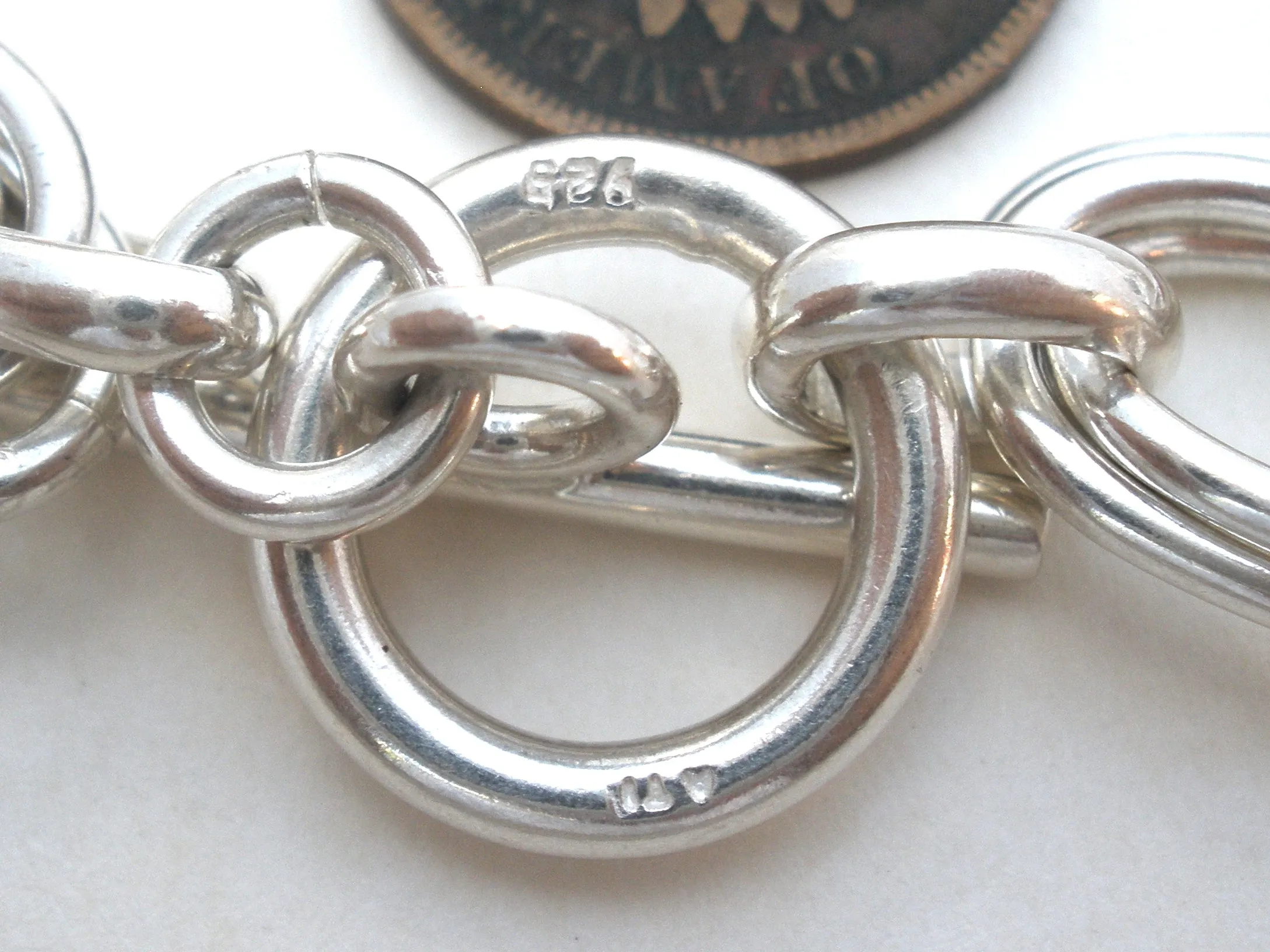 Sterling Silver Triple Link Bracelet ATI Mexico