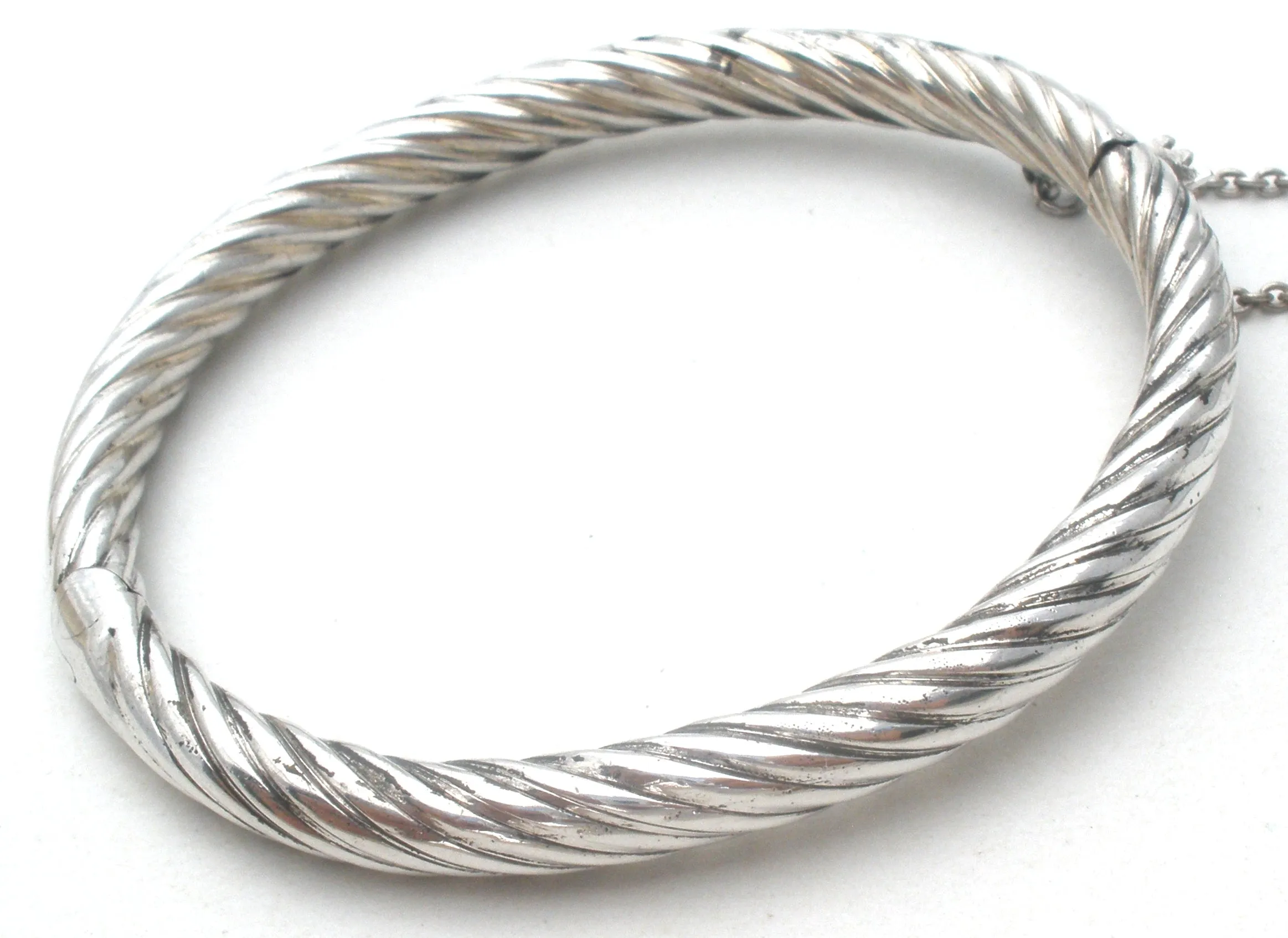 Sterling Silver Twisted Bangle Bracelet Vintage