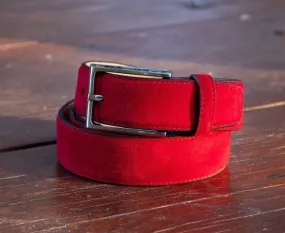 Suede Belt Ruby