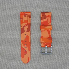 Tempomat - Orange Camo Rubber Strap - iwatch-