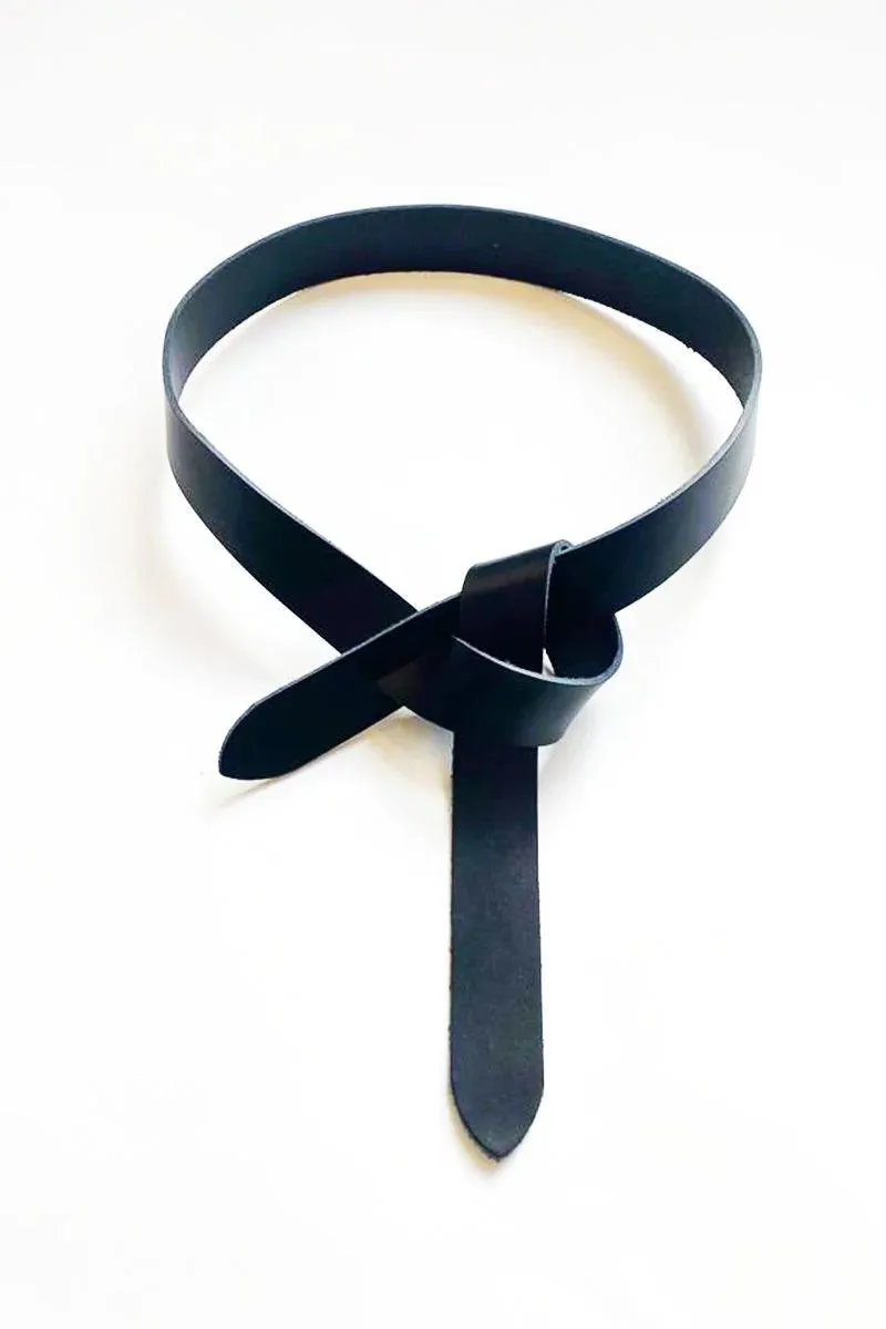 The Easy Leather Belt -Black