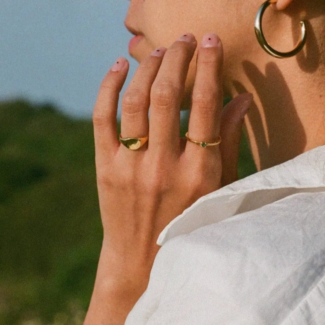 THE MALU RING  - 18k gold plated