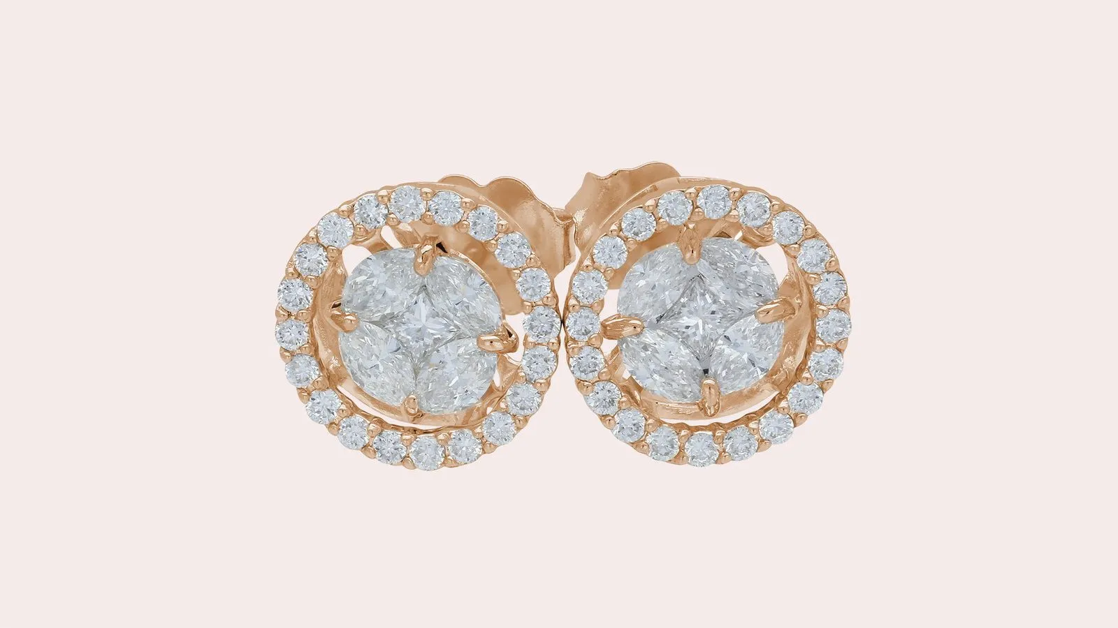 The Rumba Dancing Diamond Stud Earrings