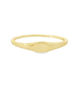 Tiny Oval Signet Ring