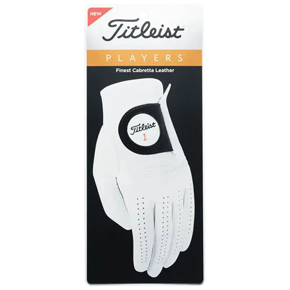 Titleist Players Leather Golf Glove - Pearl