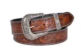 TLP MAHARAJA Leather Belt for Men Colour - Brown (SKU BELT-10030)