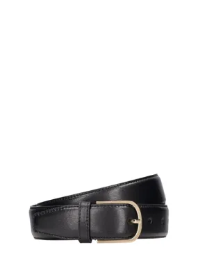 Toteme   Bold palmellata leather belt 