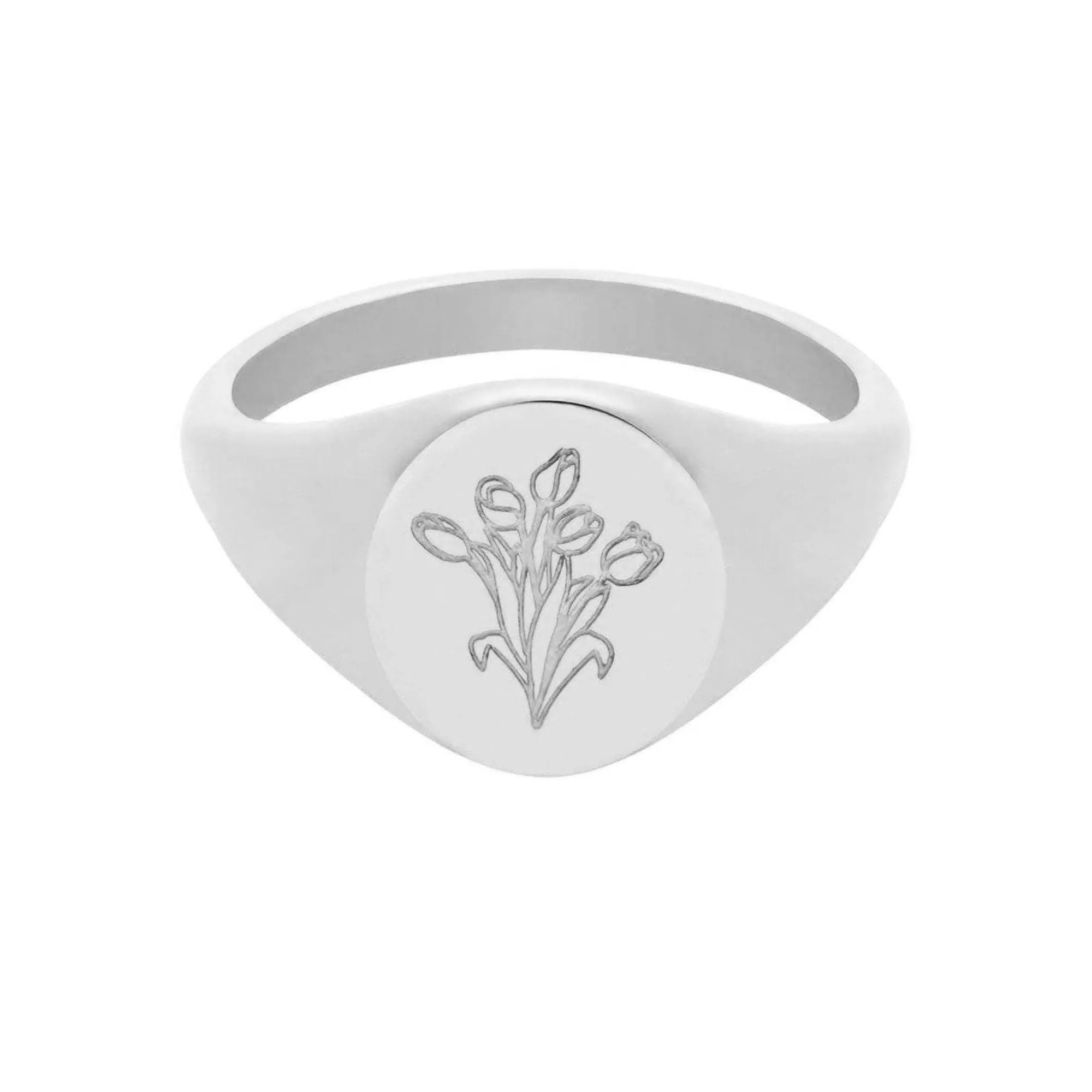 Tulips Signet Ring