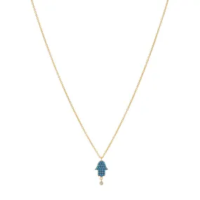 Turquoise Hamsa Necklace