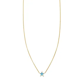 Turquoise Inlaid Star Necklace