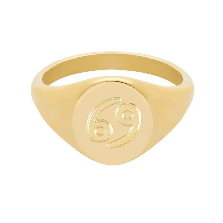 Twilight Zodiac Signet Ring