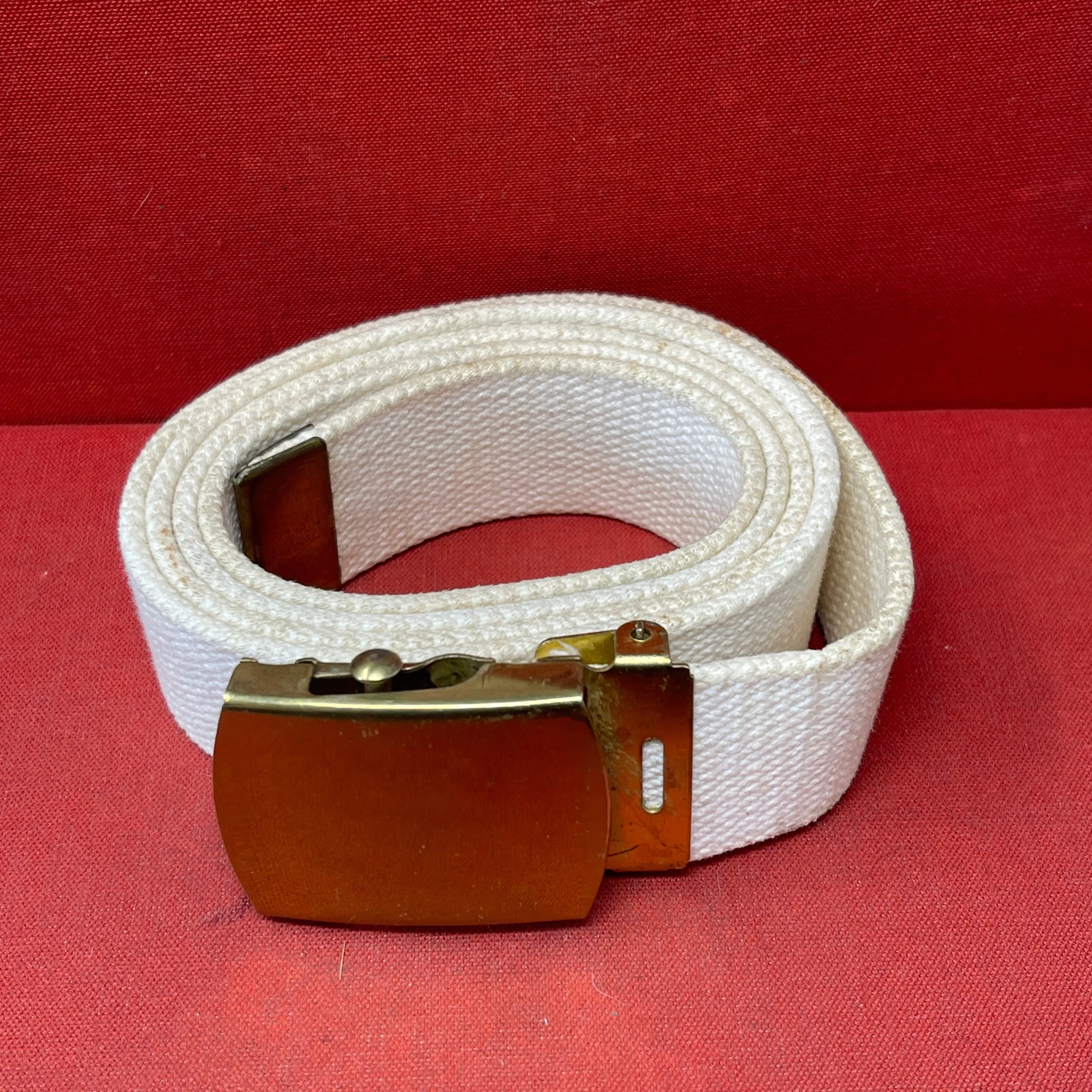 US Marine Enlisted Ranks Web Waist Belt with Brass Buckle