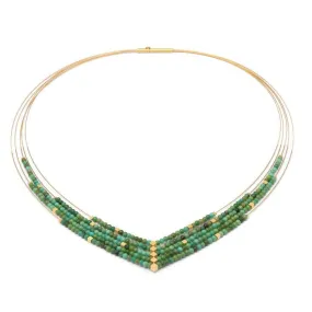 Valena Green Turquoise Necklace - 86021356