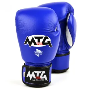 VG1 MTG Pro Blue Velcro Boxing Gloves