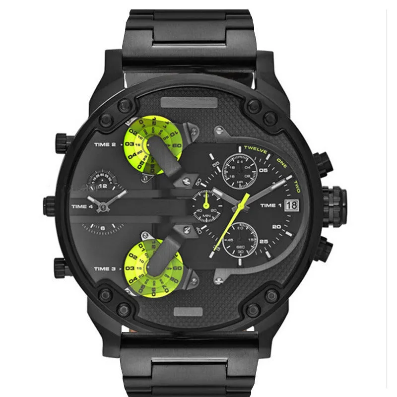 Watch Men's Watch Personality Large Dial Watch Trend Metal Quartz Watch