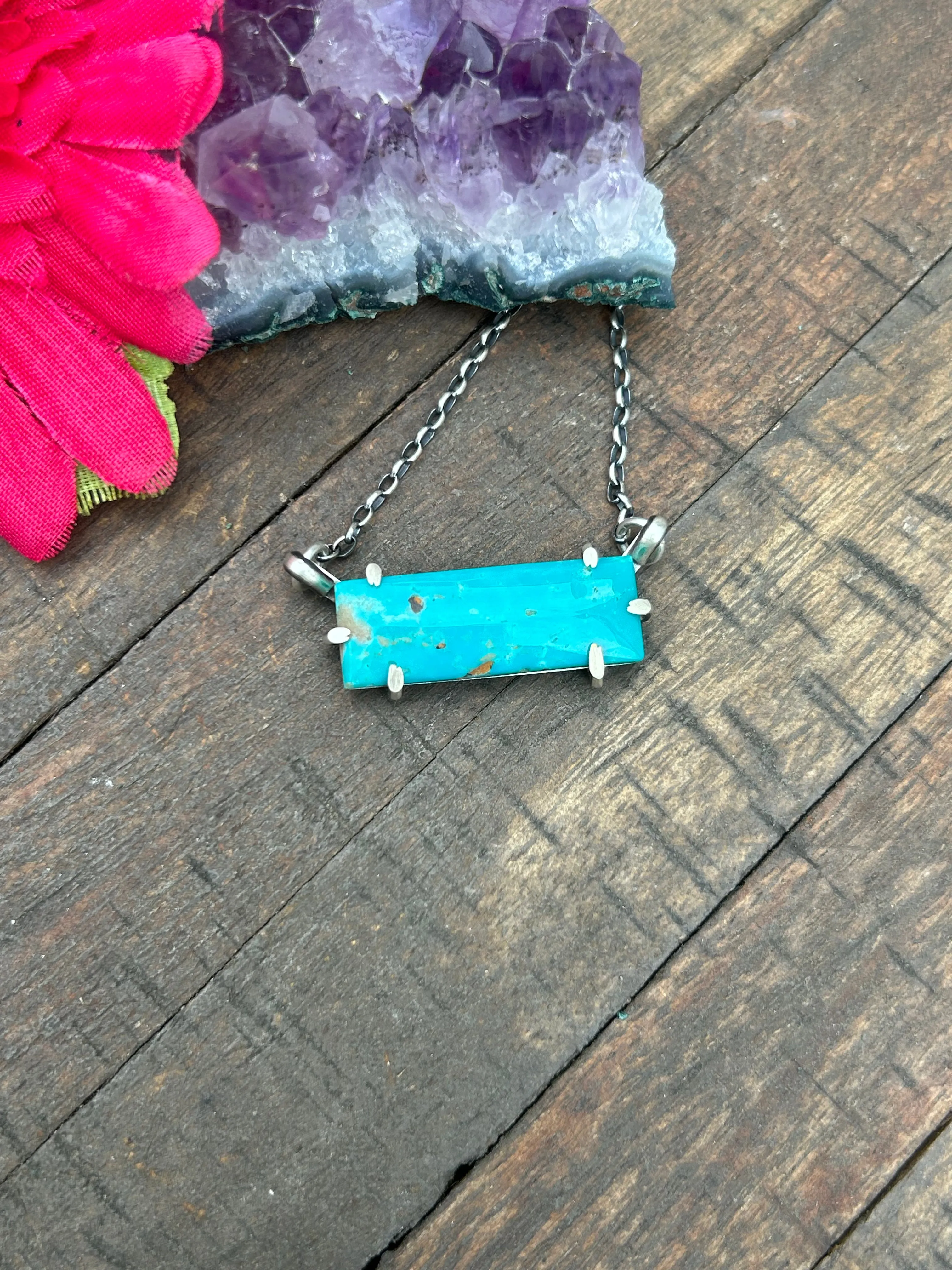 Waterproof Kingman Bar Necklace #38