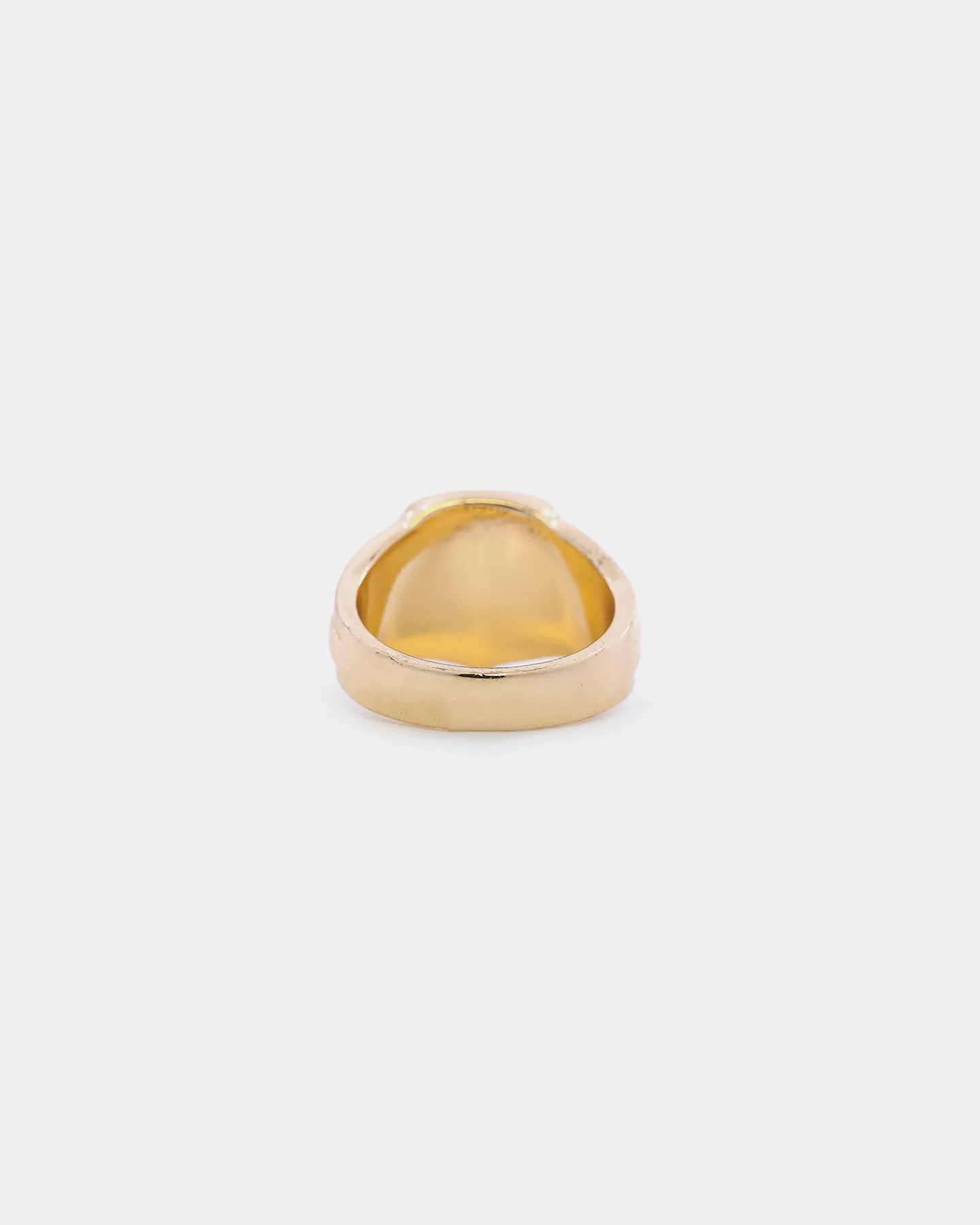 Wild For The Weekend Street Smart Snake Shield Signet Ring (Medium) Gold