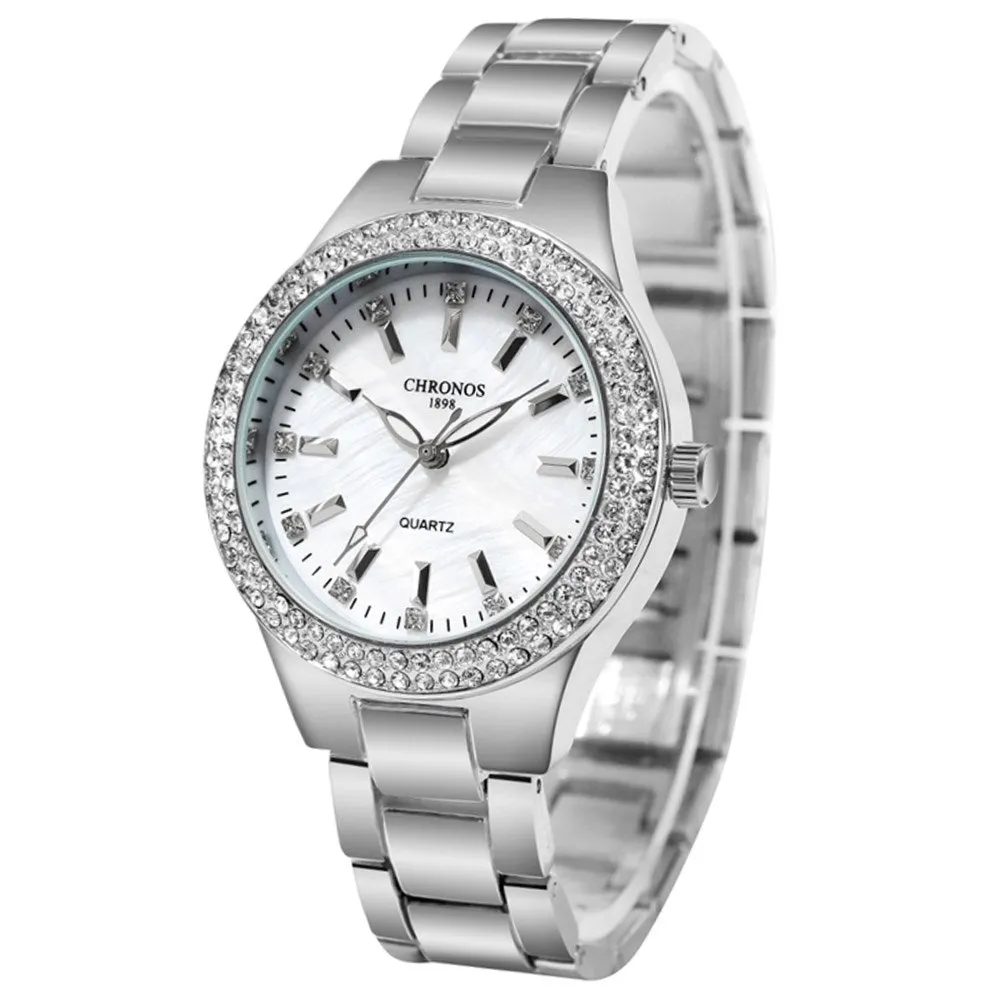 Women's Diamond Quartz Watch Japanese Movement Women's Watch