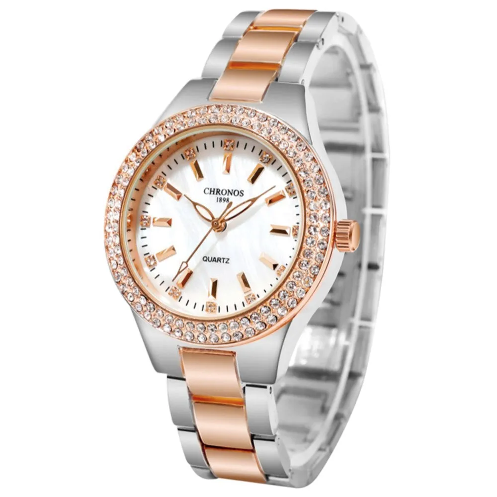 Women's Diamond Quartz Watch Japanese Movement Women's Watch