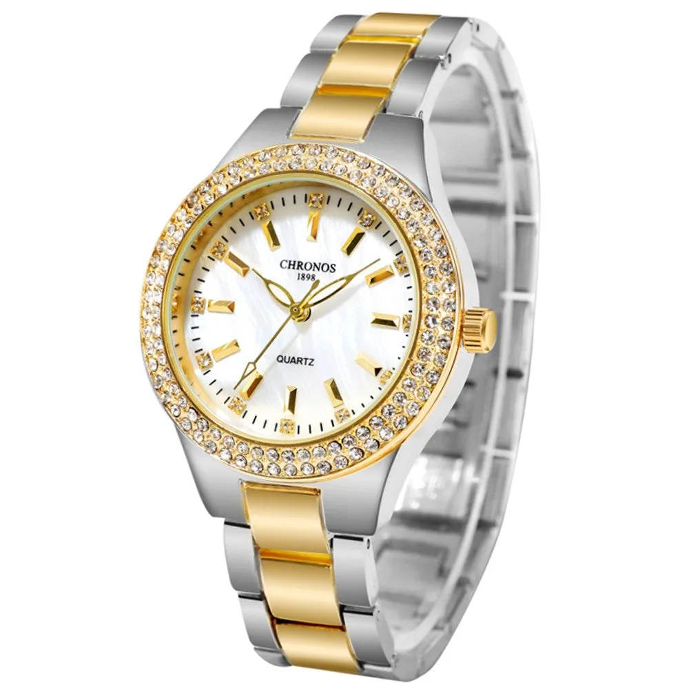 Women's Diamond Quartz Watch Japanese Movement Women's Watch