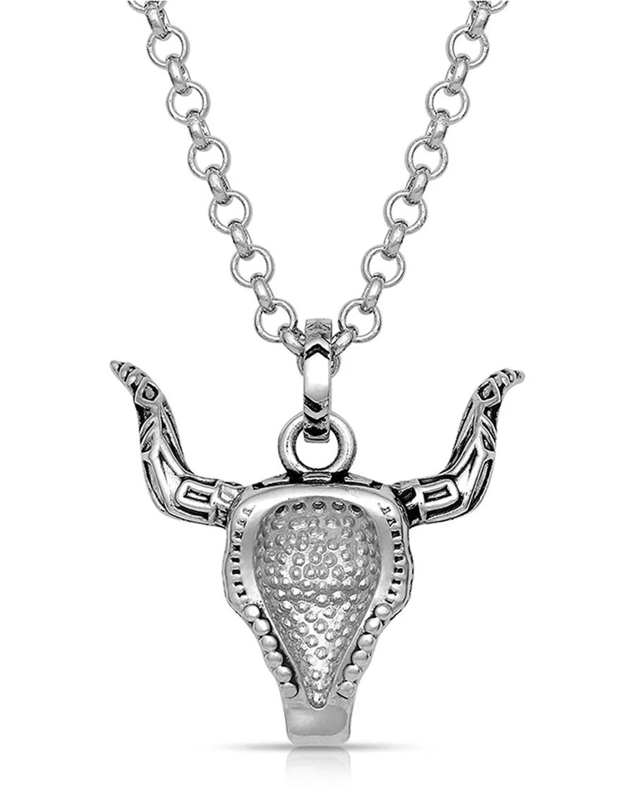 Women's Steer Head Necklace