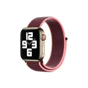 Woven Nylon Straps For Apple Watch-42/44/49mm New 2020 Edition(Plum)