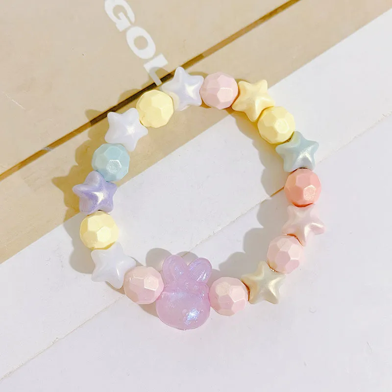 Xiaohongshu Same Style Students Bracelet Luminous Rabbit Bracelet Cute Cartoon Accessories