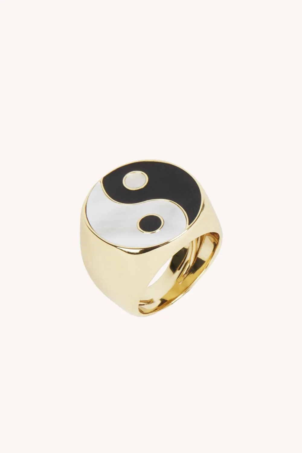 Yin Yang Signet Ring